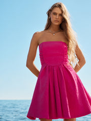 pink review dress Cocktail Hot Pink Mini Dress