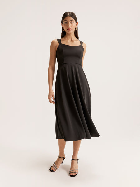 New York Black A-Line Dress