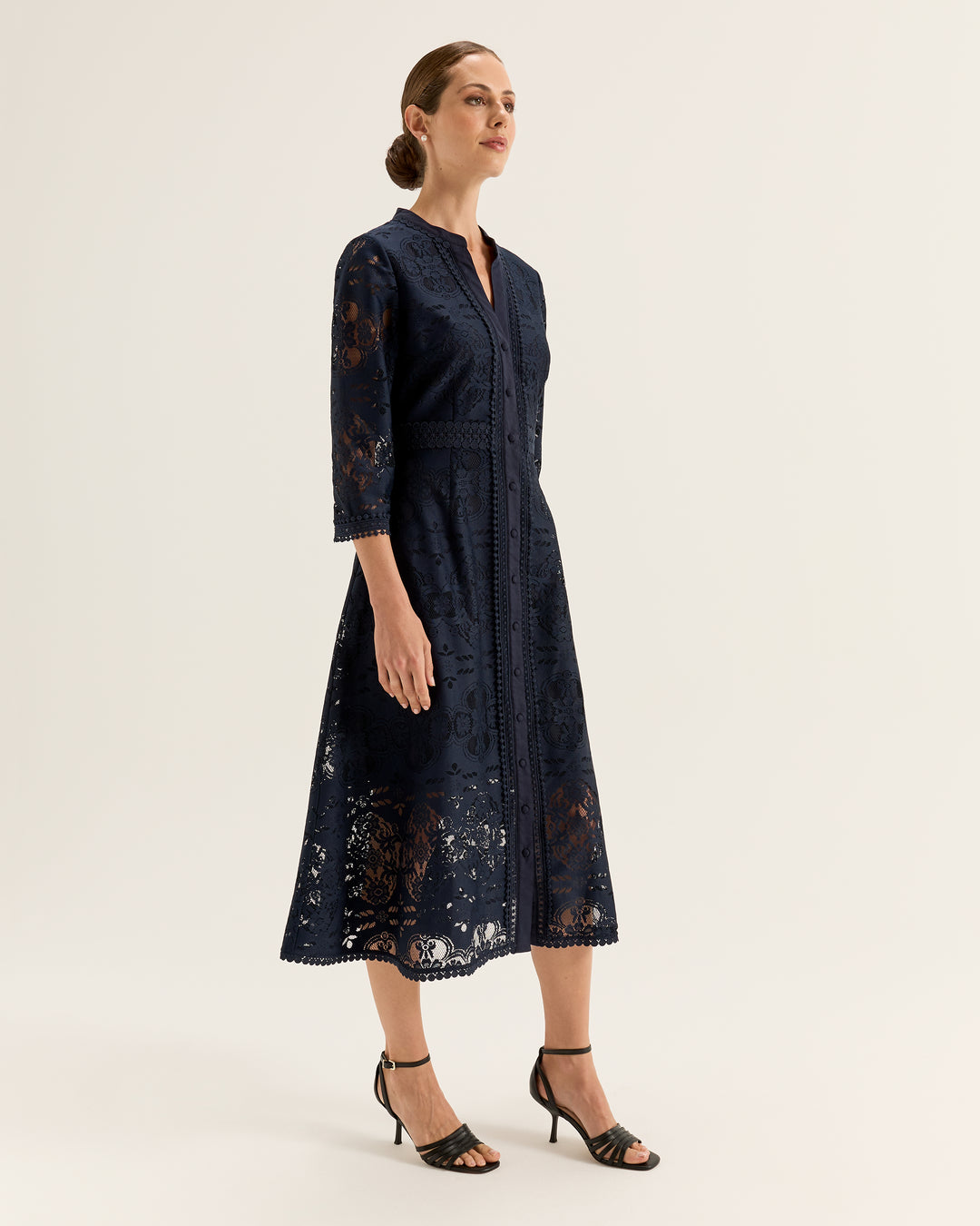 Nostalgia Lace Shirtdress