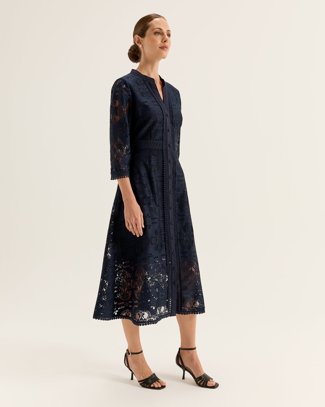 Nostalgia Lace Shirtdress