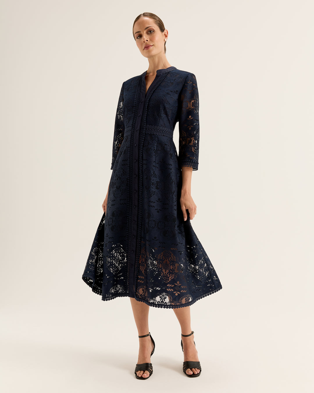Nostalgia Lace Shirtdress