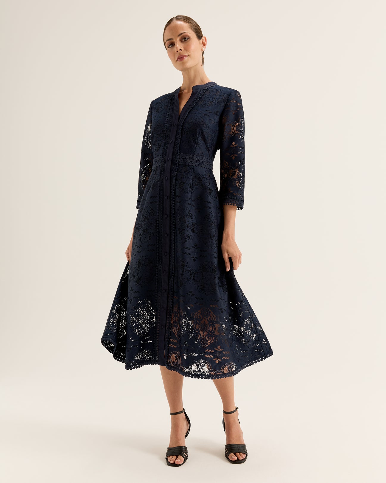 Nostalgia Lace Shirtdress