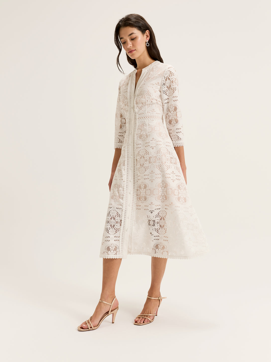Nostalgia Lace Shirtdress