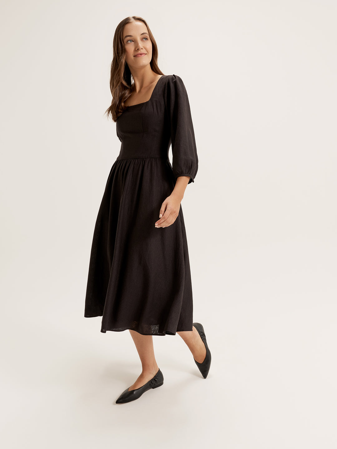 Women's Midi Dress with 3/4 Sleeves from Review Australia