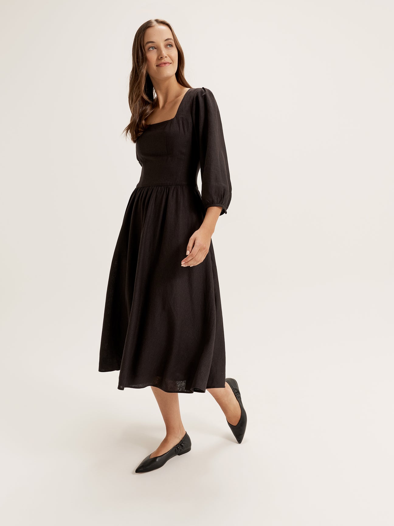 Women's Midi Dress with 3/4 Sleeves from Review Australia