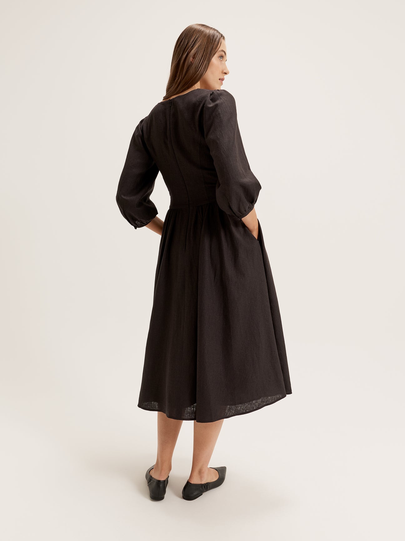 Women's Midi Dress with 3/4 Sleeves from Review Australia