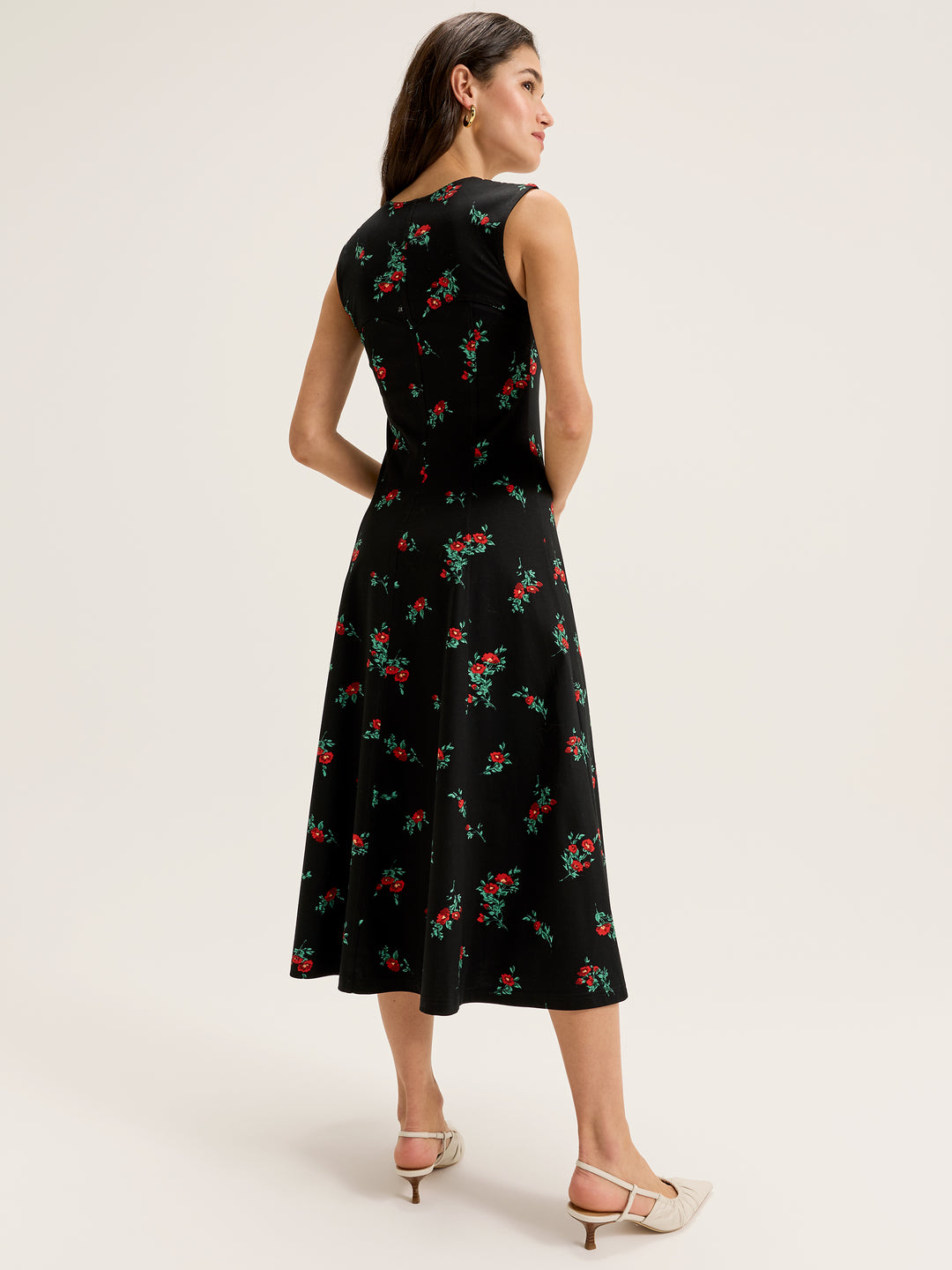 Women's Sleeveless Midi Dress with Floral Print from Review Australia