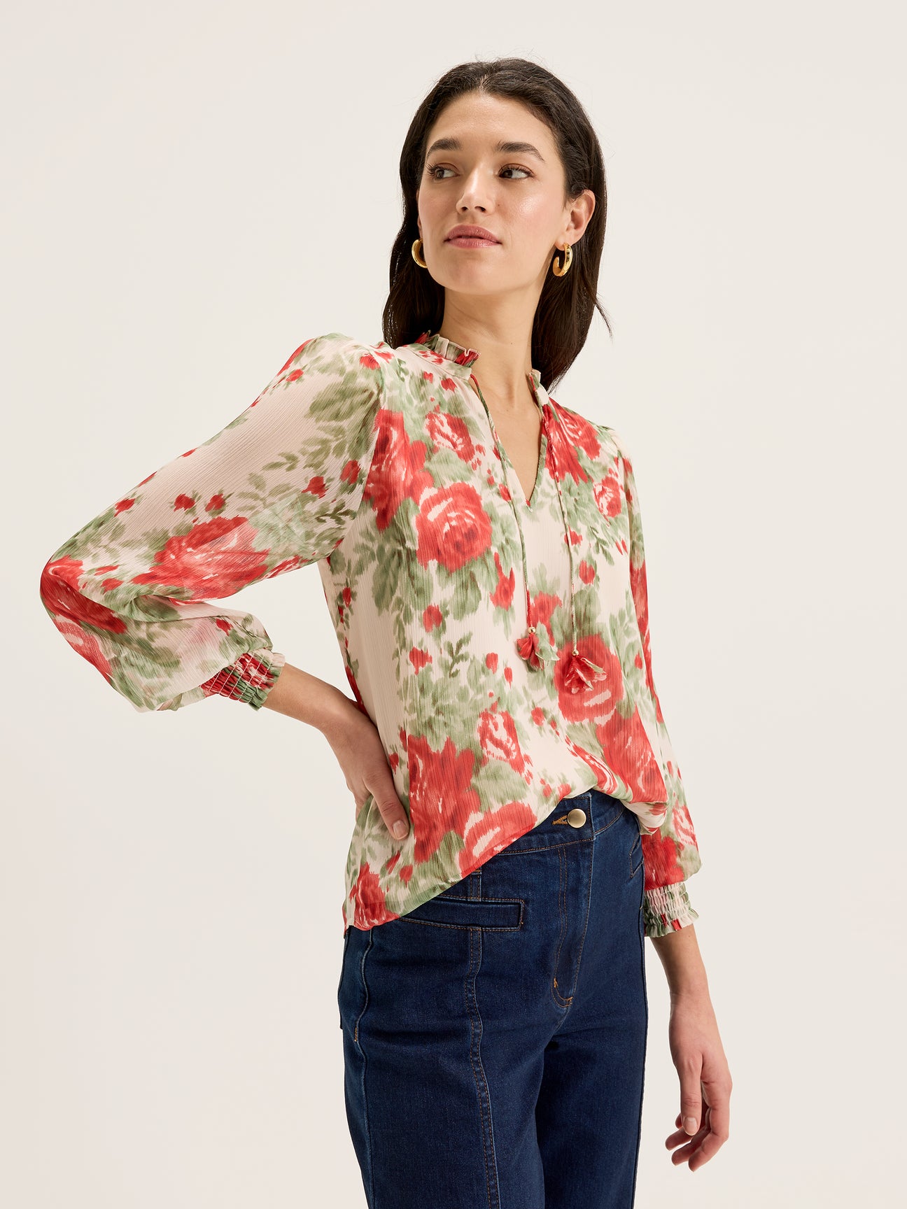 Women's Long Sleeve Floral Blouse from Review Australia