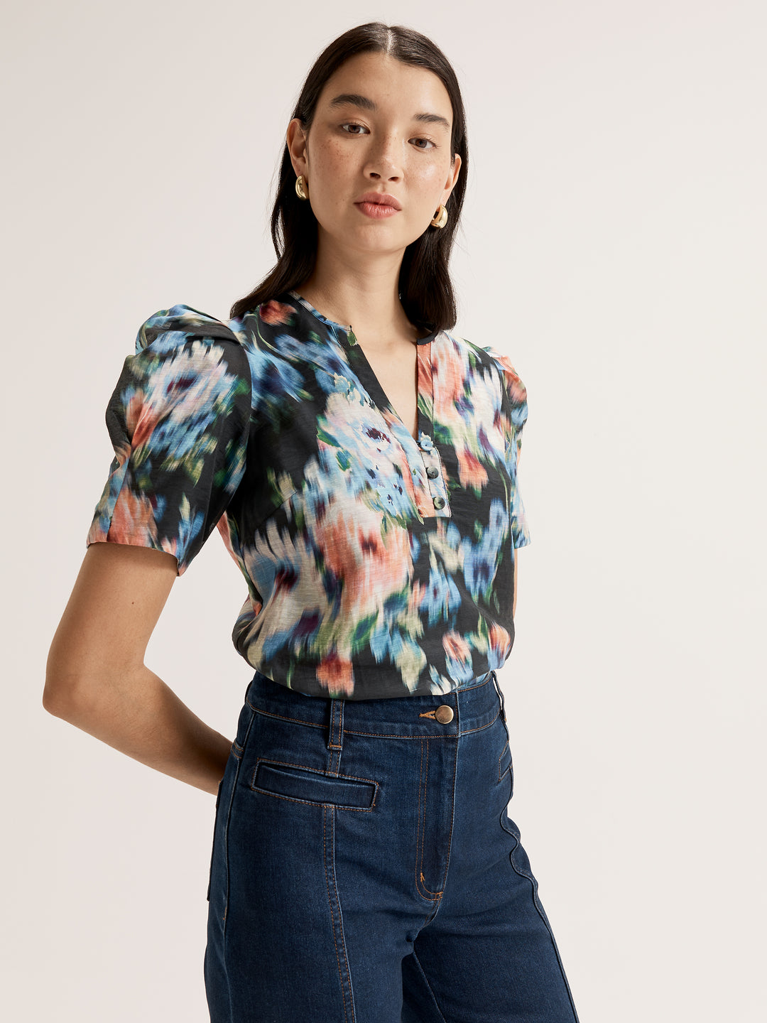 Hazy Floral Top