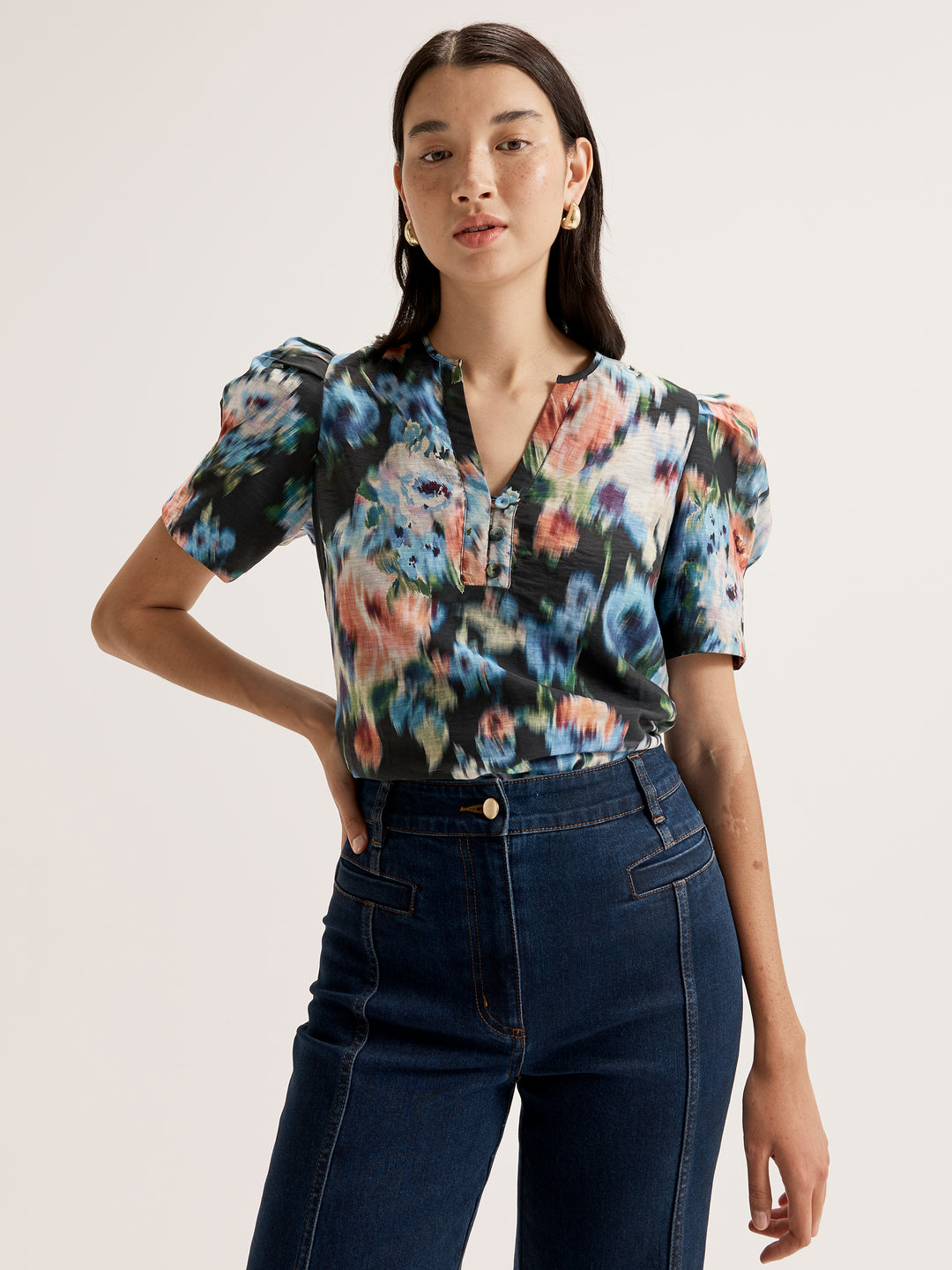 Hazy Floral Top