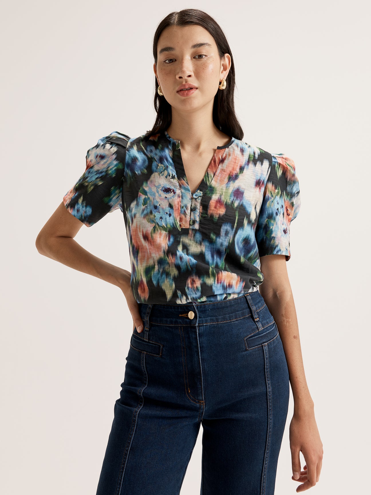Hazy Floral Top
