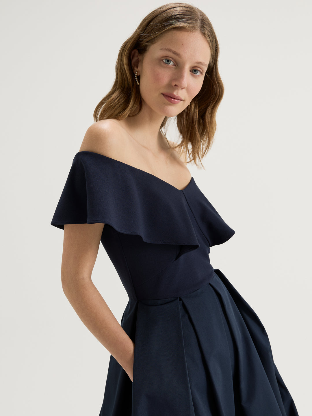 Petal Fluted Dress