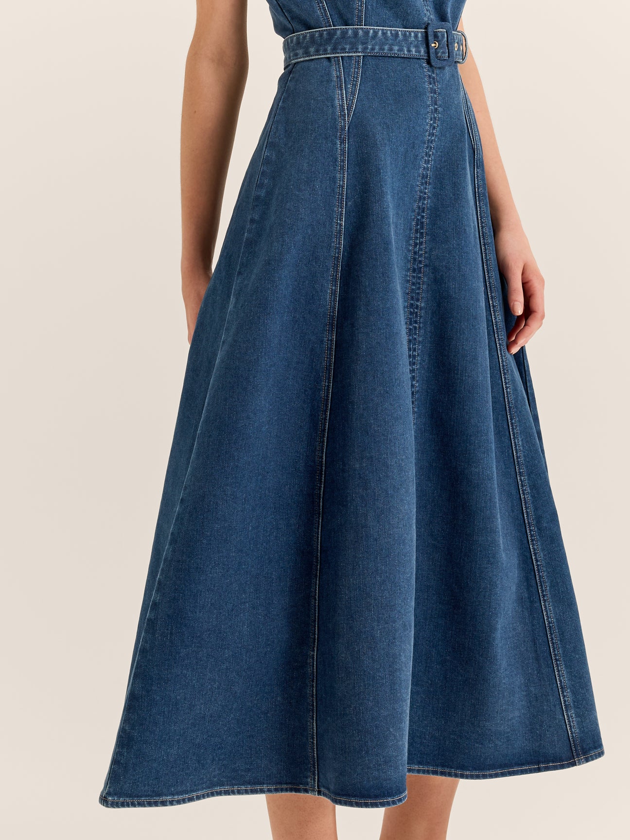 Farrah Denim Midi Dress