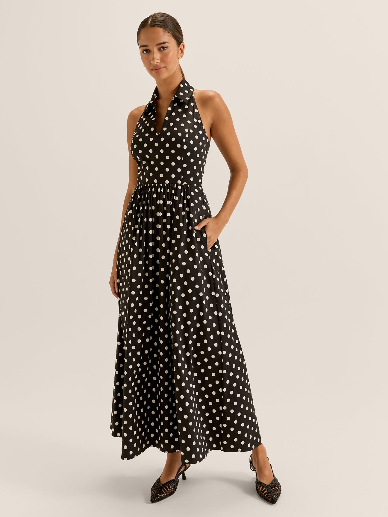 Ava Spot Maxi Dress