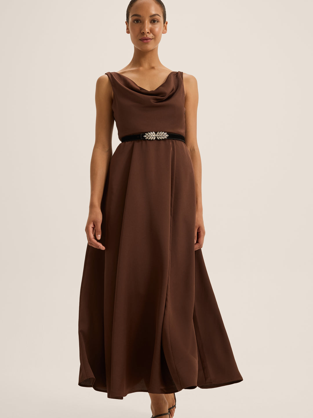 Montague Cowl Neck Dress