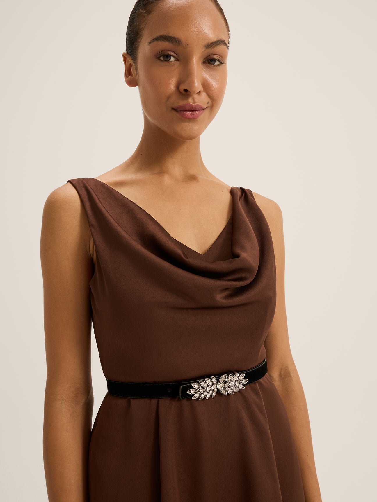 Montague Cowl Neck Dress