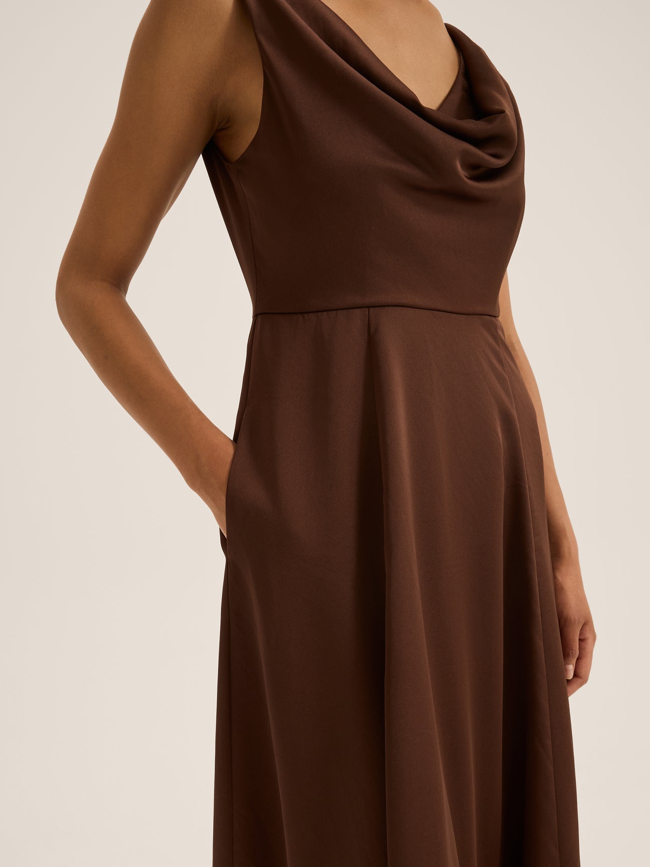Montague Cowl Neck Dress