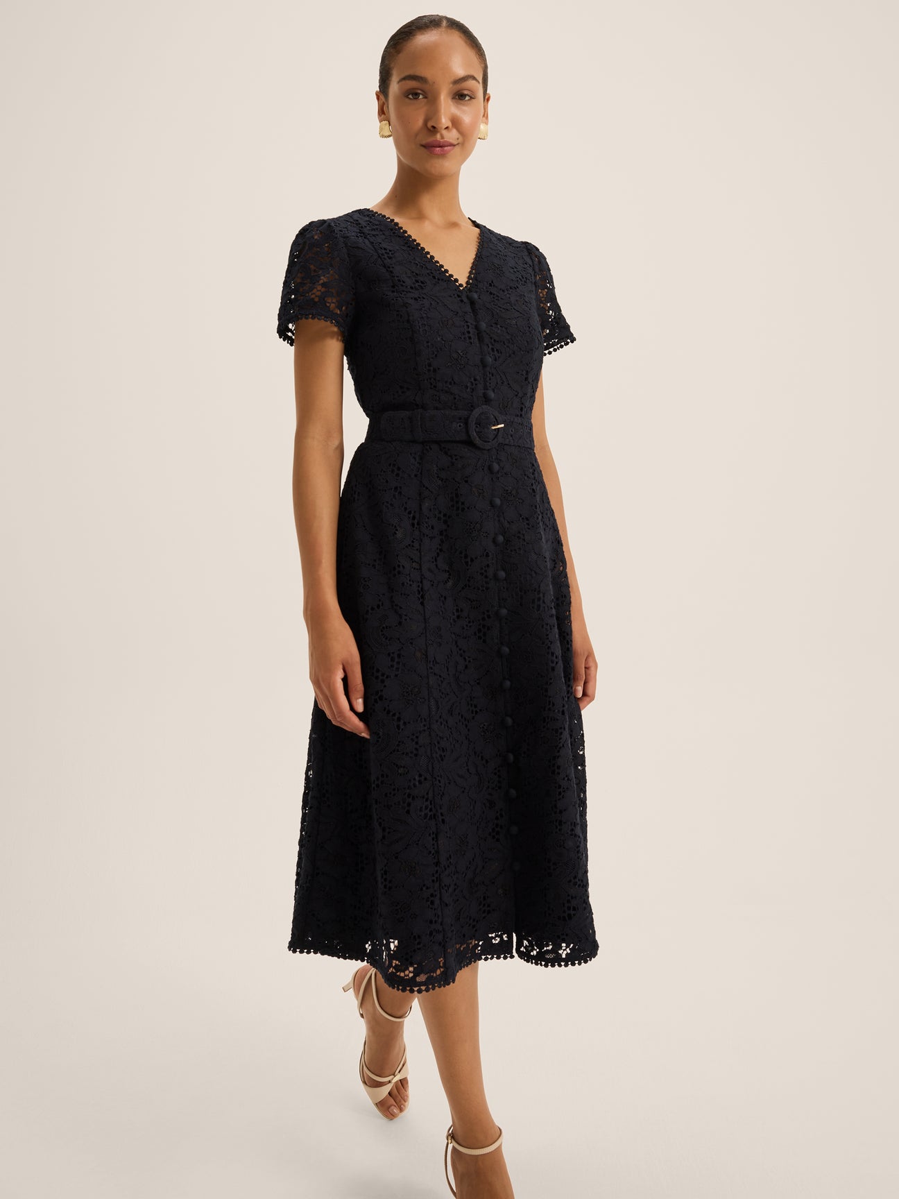 Isadora Lace Shirt Dress