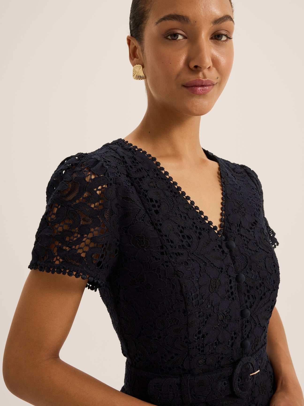 Isadora Lace Shirt Dress