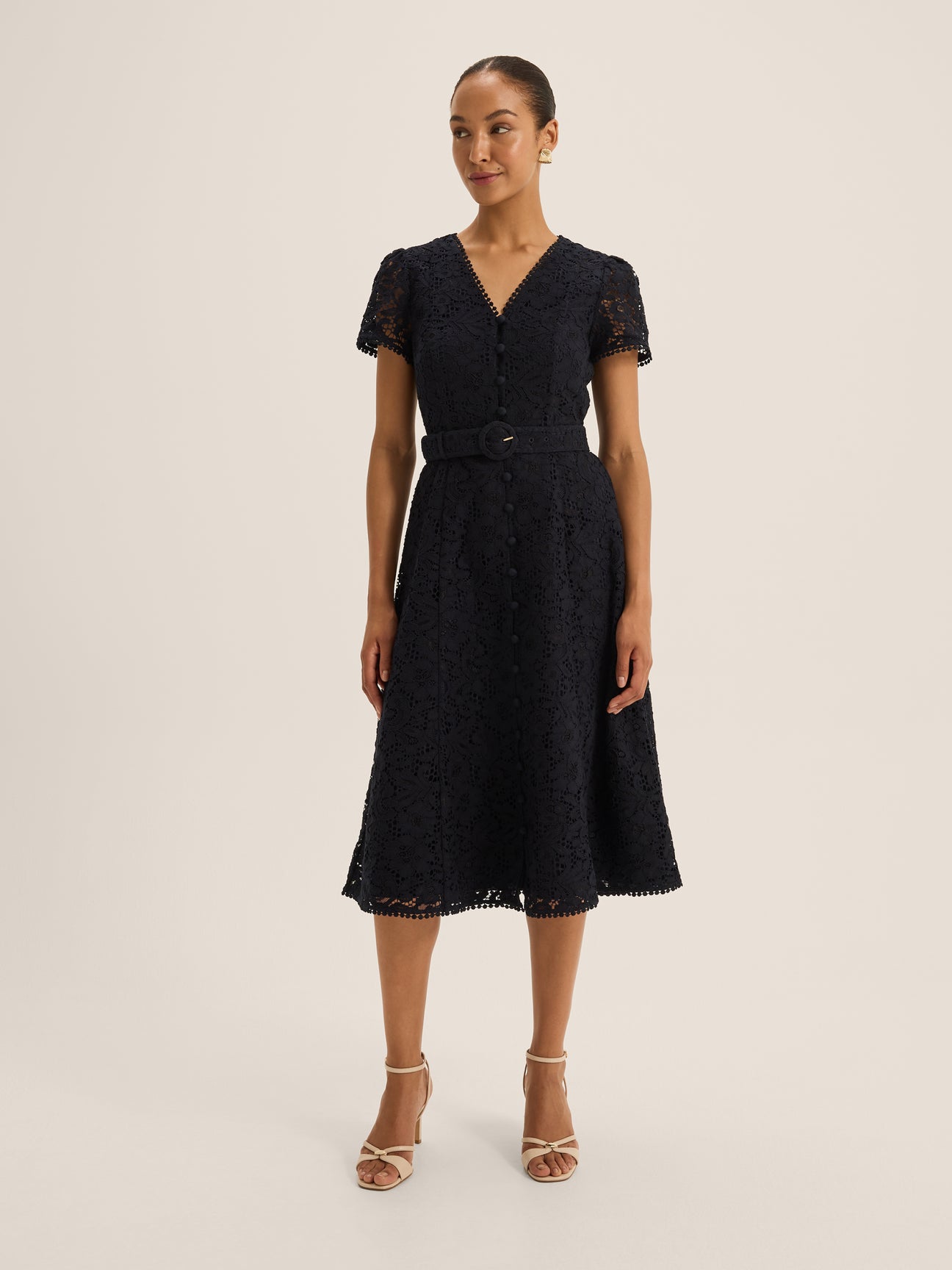 Isadora Lace Shirt Dress
