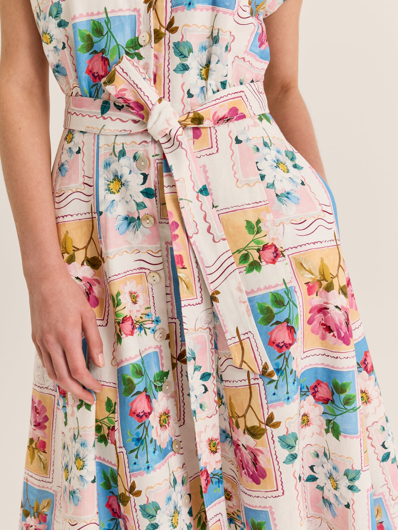 Postcards Shirt Dress