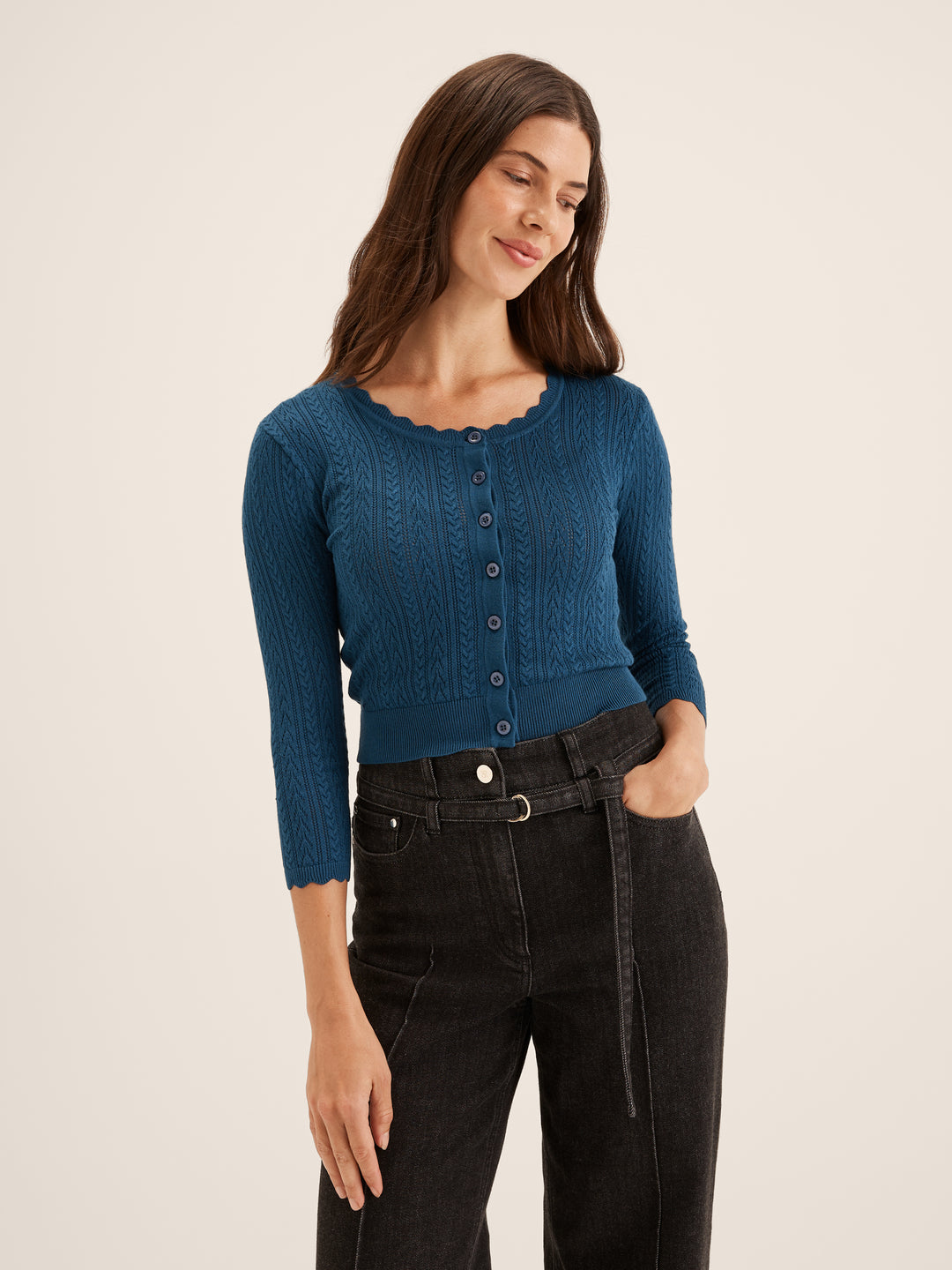 Hazel 3/4 Sleeve Cardigan