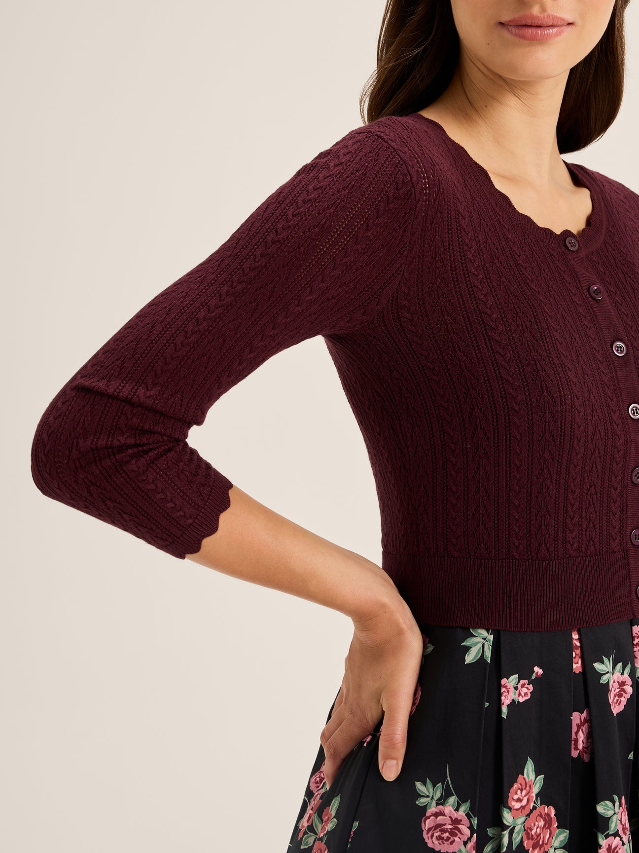 Hazel 3/4 Sleeve Cardigan