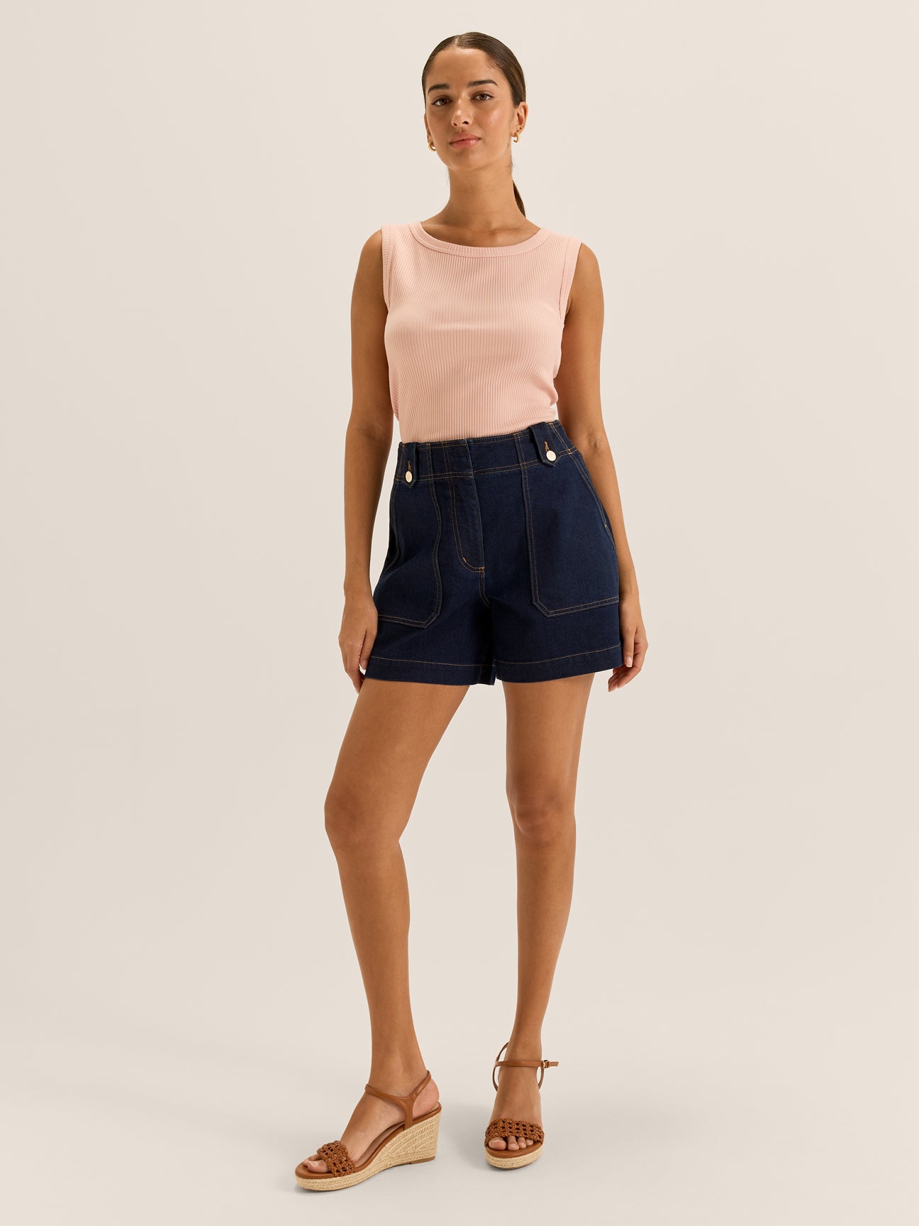 Farrah Denim Shorts