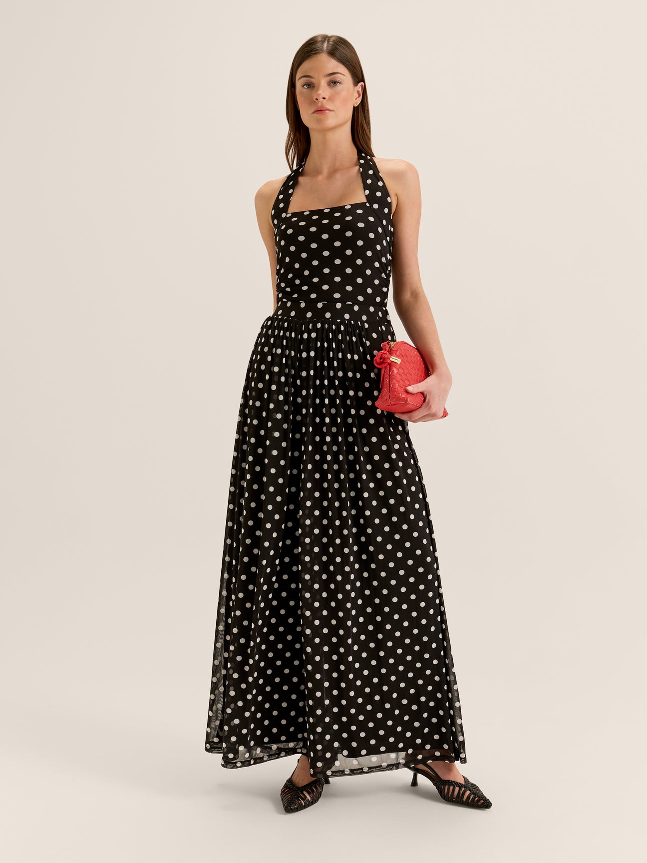 Ava Spot Mesh Pant