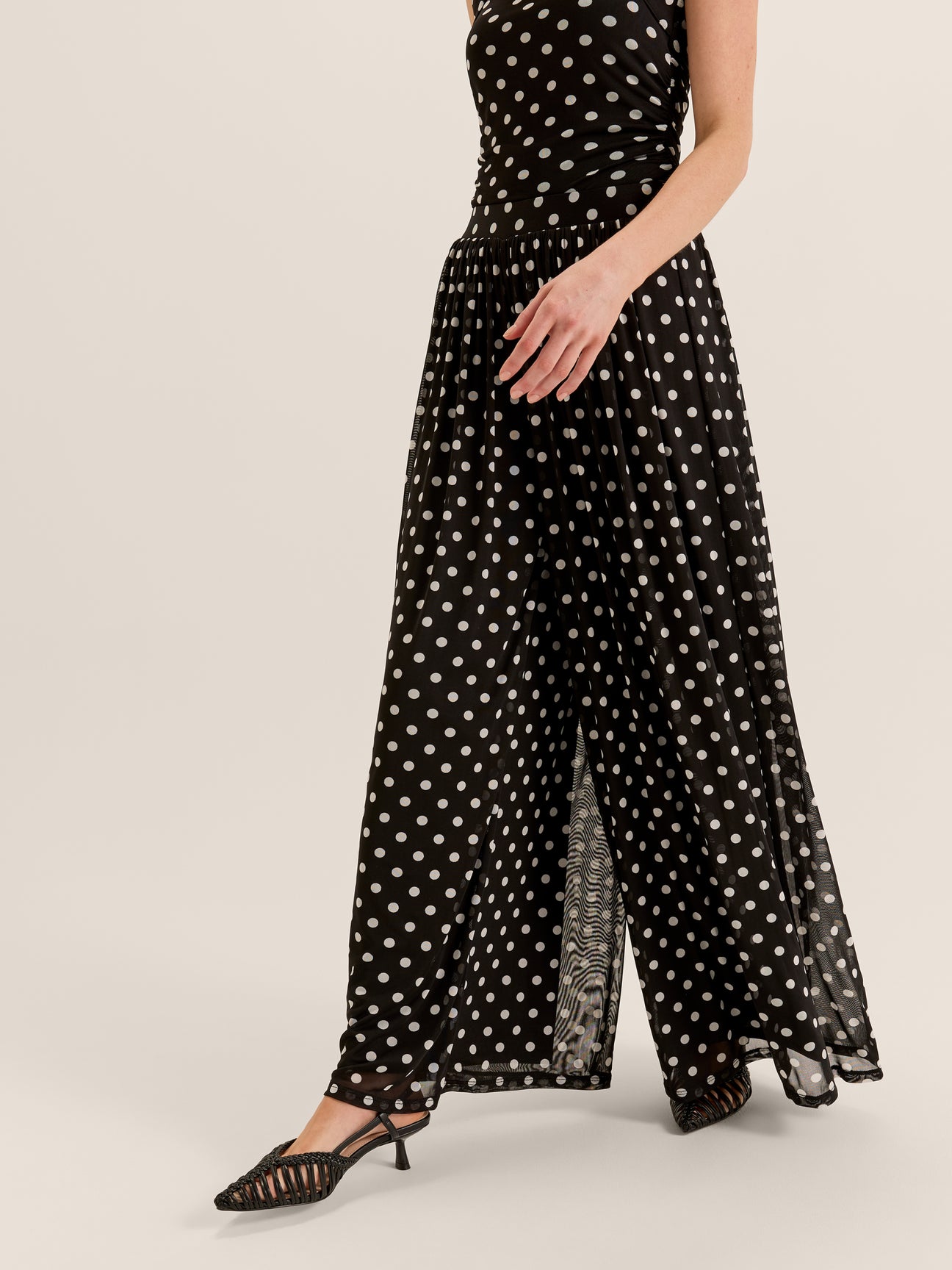 Ava Spot Mesh Pant