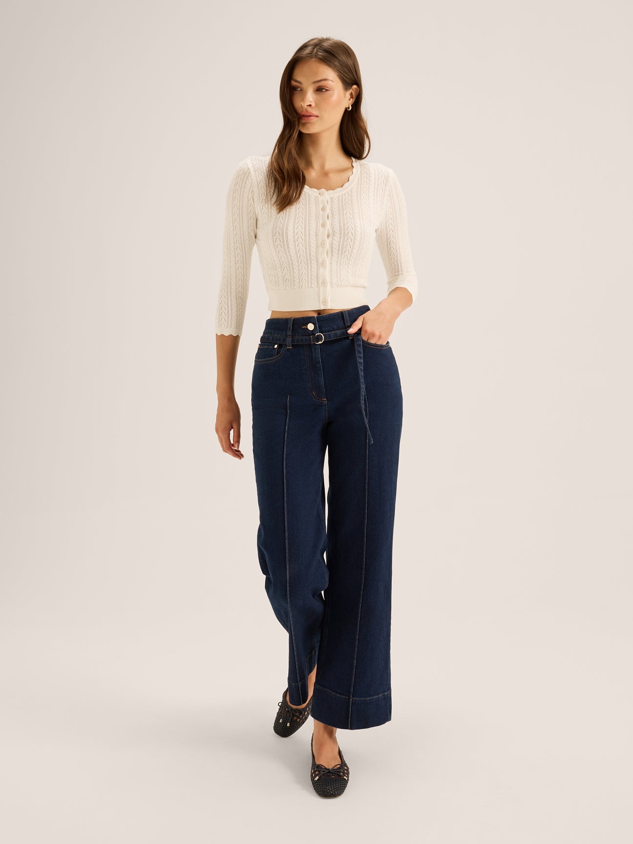 Hazel 3/4 Sleeve Cardigan