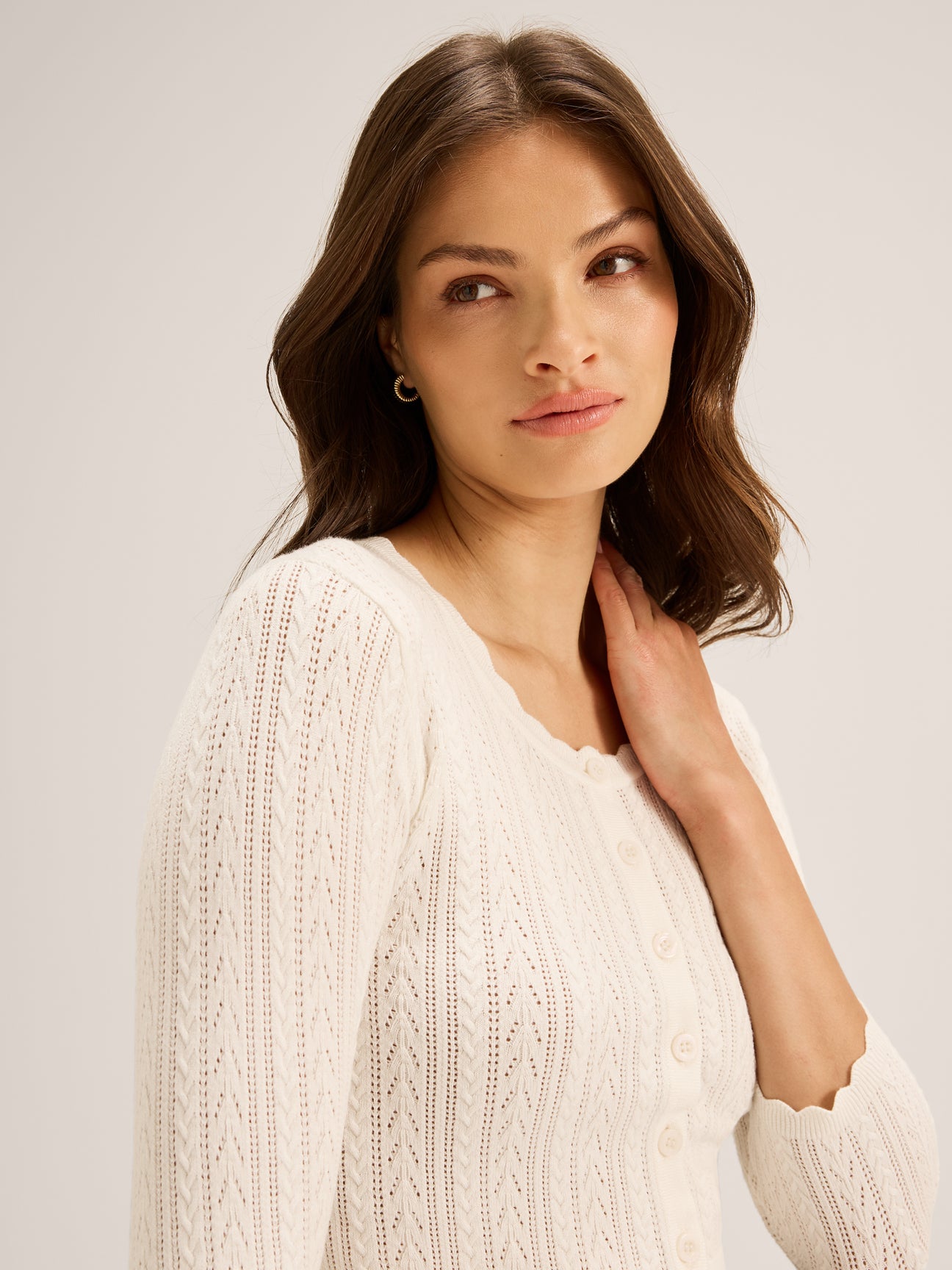 Hazel 3/4 Sleeve Cardigan