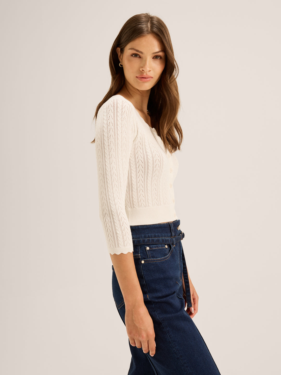 Hazel 3/4 Sleeve Cardigan