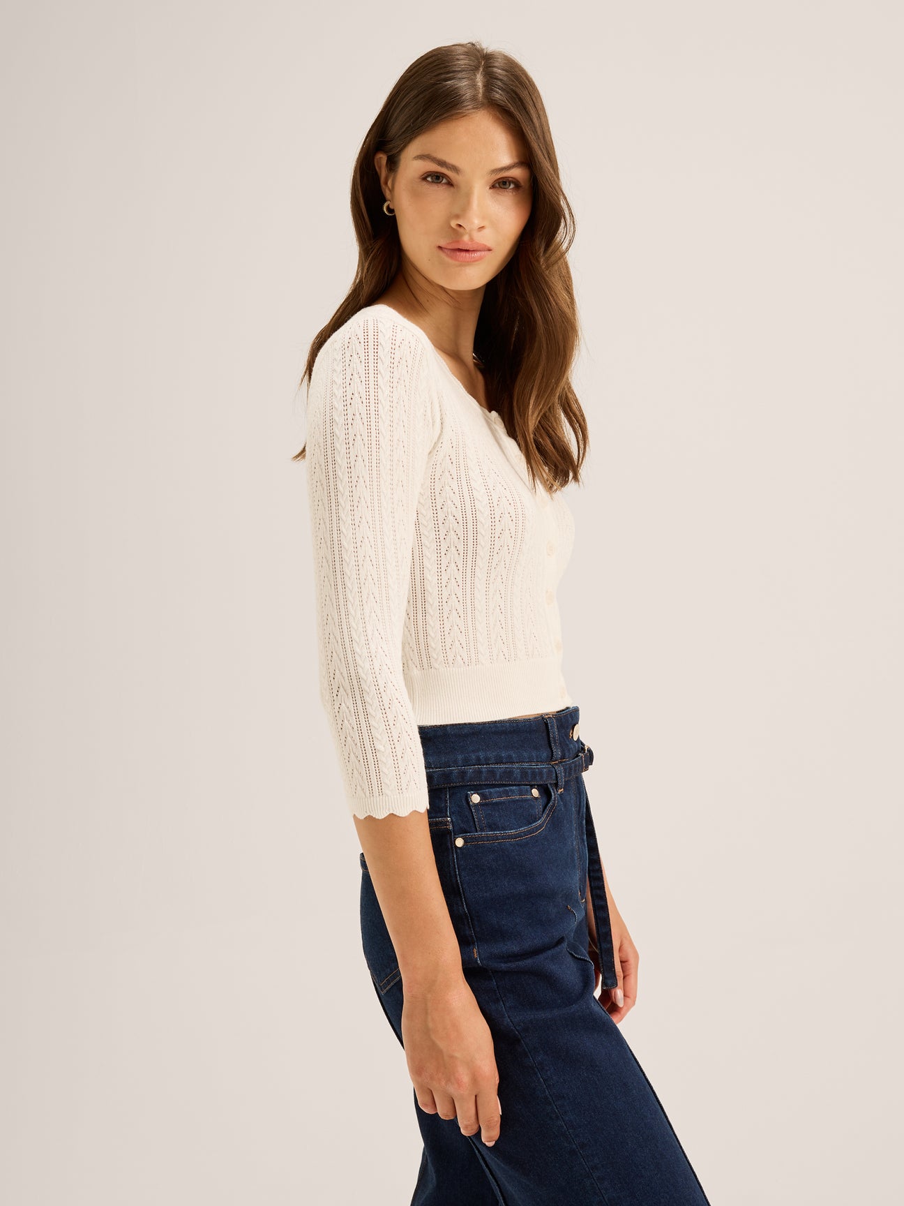 Hazel 3/4 Sleeve Cardigan