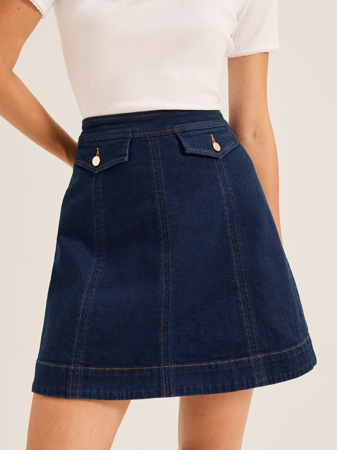Isla Denim Mini Skirt