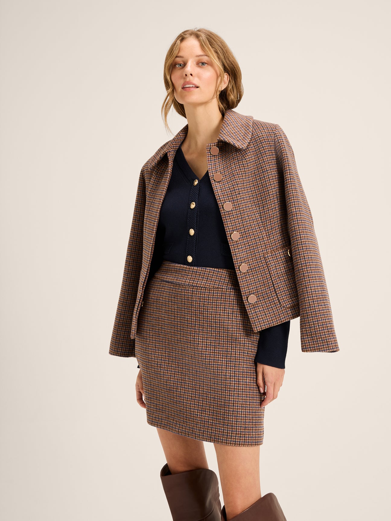 Bergman Check Skirt