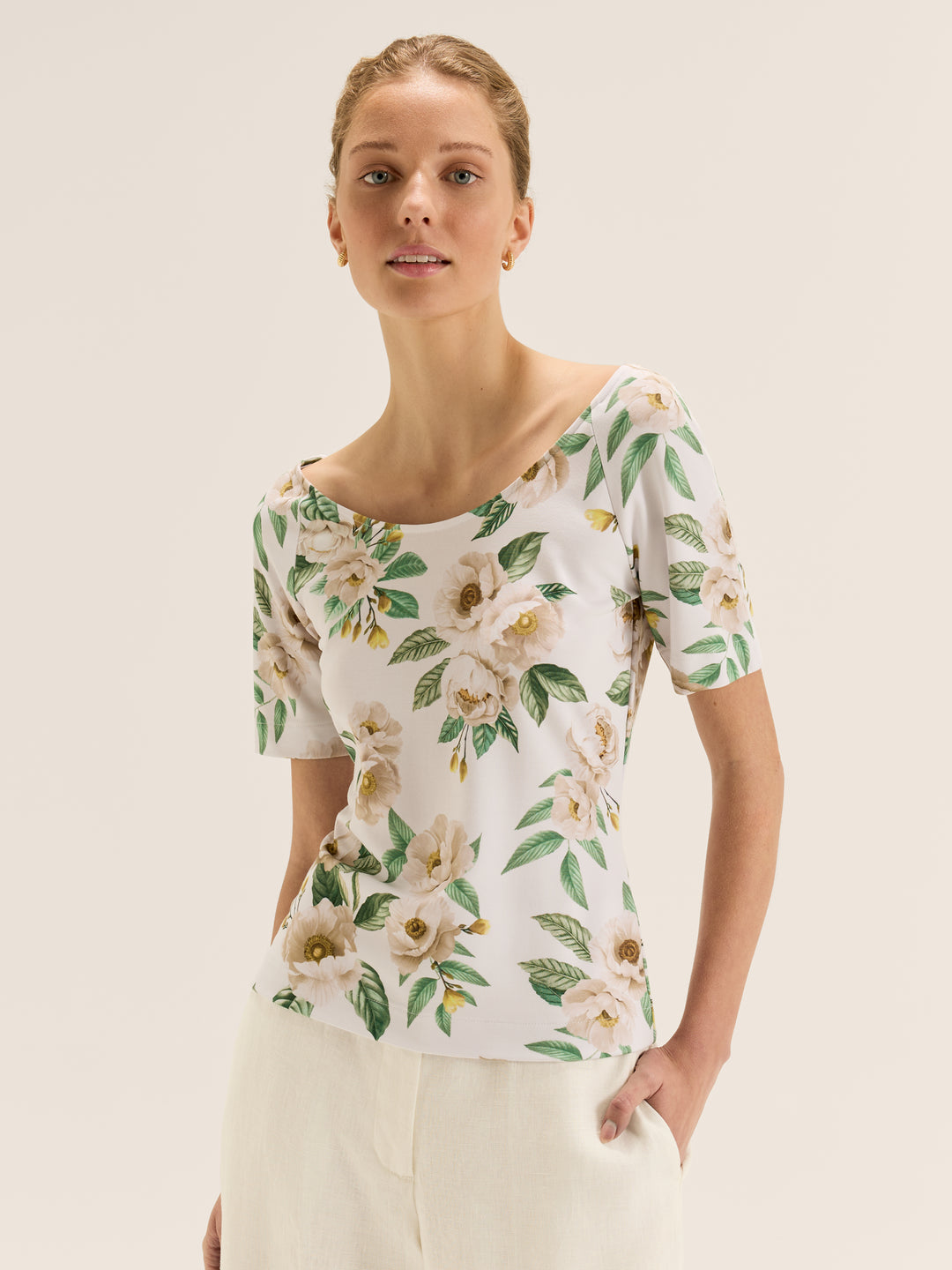 Peony Ponte Top