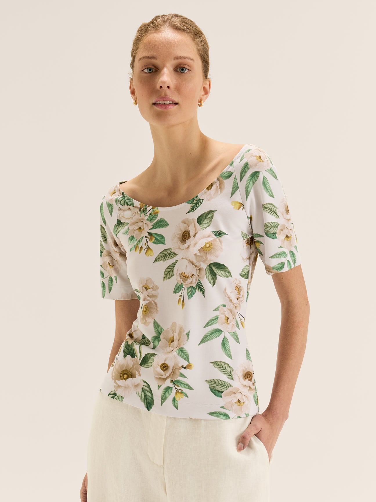 Peony Ponte Top