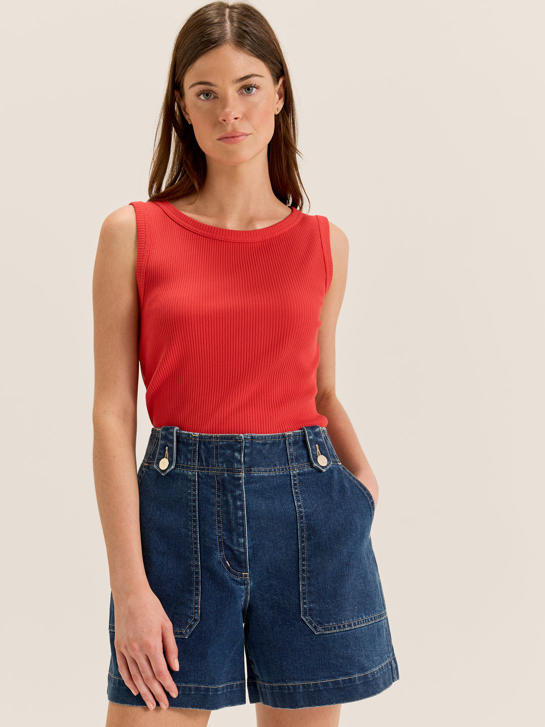 Olivia Ribbed Top