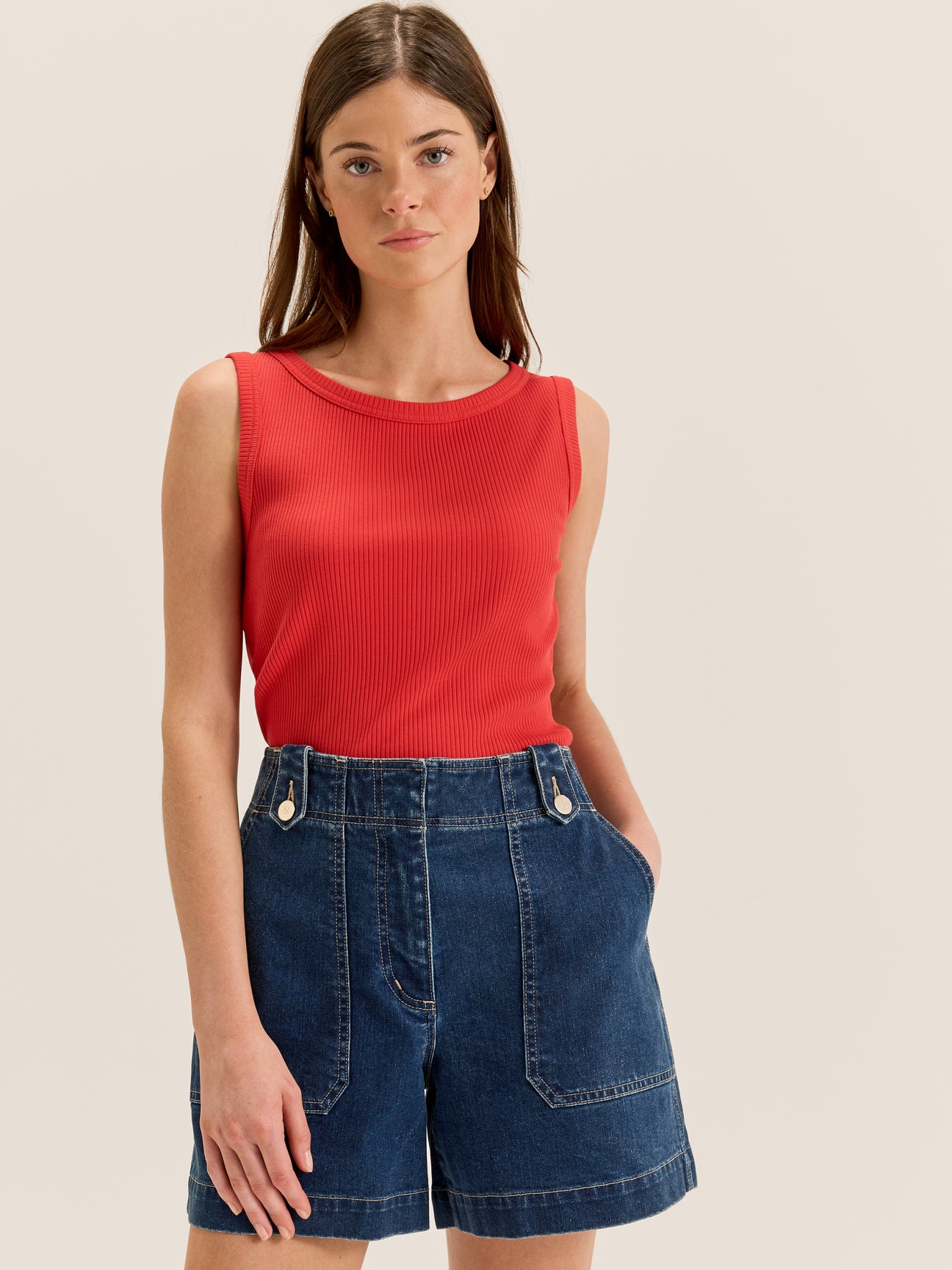 Olivia Ribbed Top