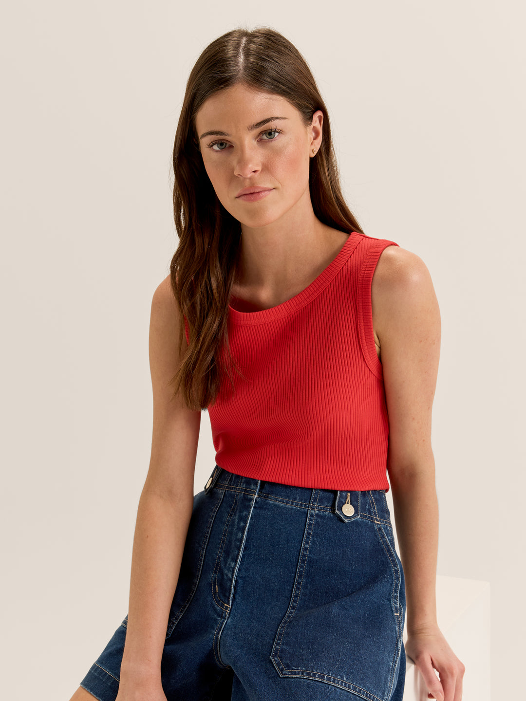 Olivia Ribbed Top