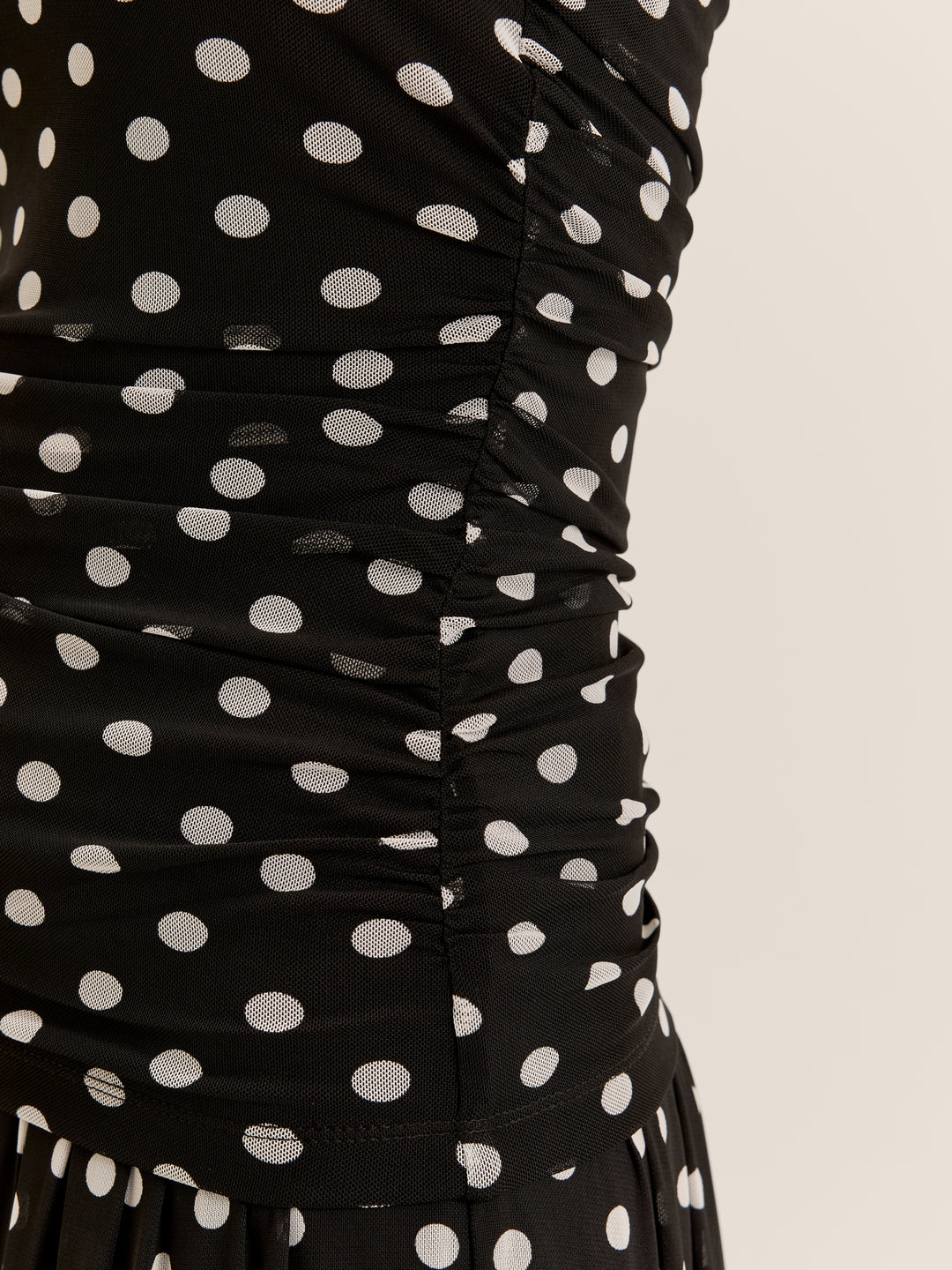 Ava Spot Mesh Top
