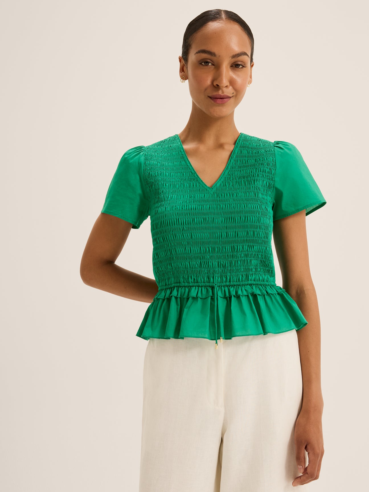 Lillie Peplum Top