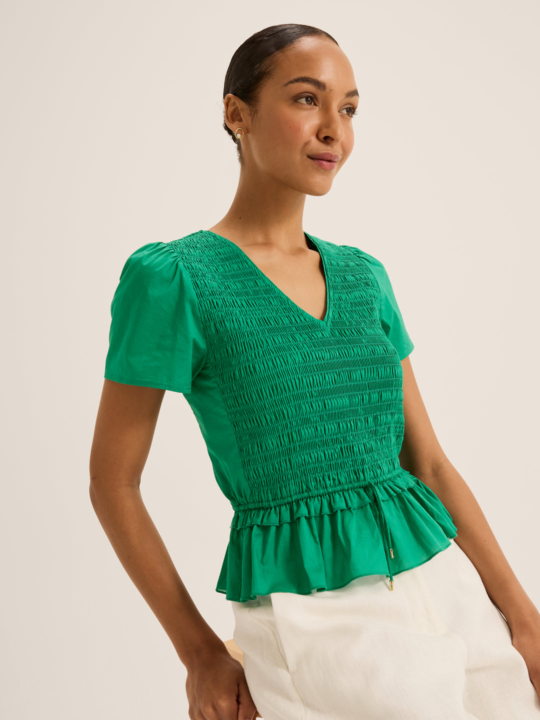 Lillie Peplum Top