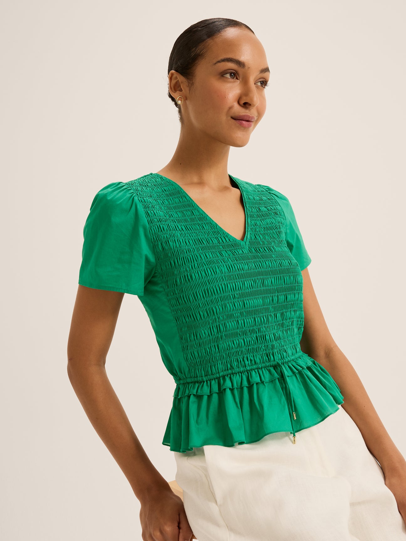Lillie Peplum Top