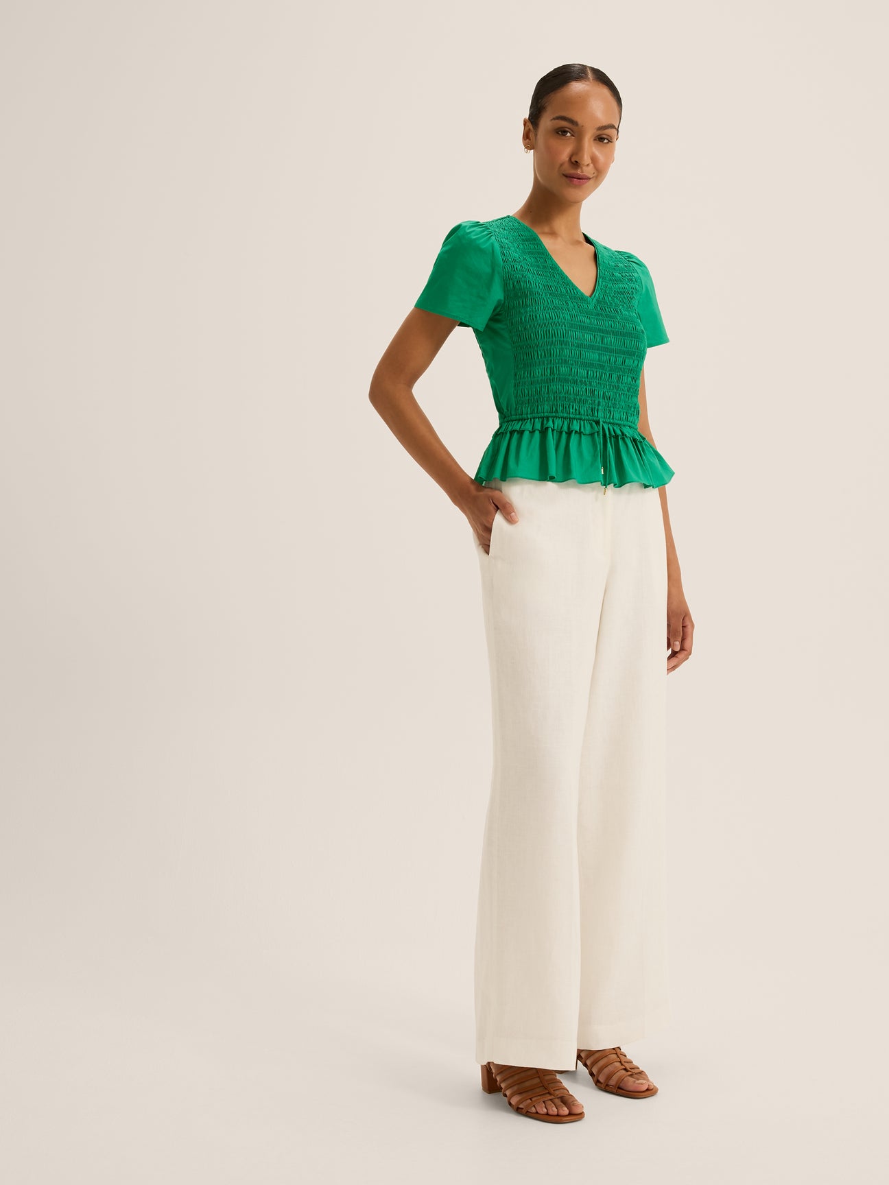 Lillie Peplum Top