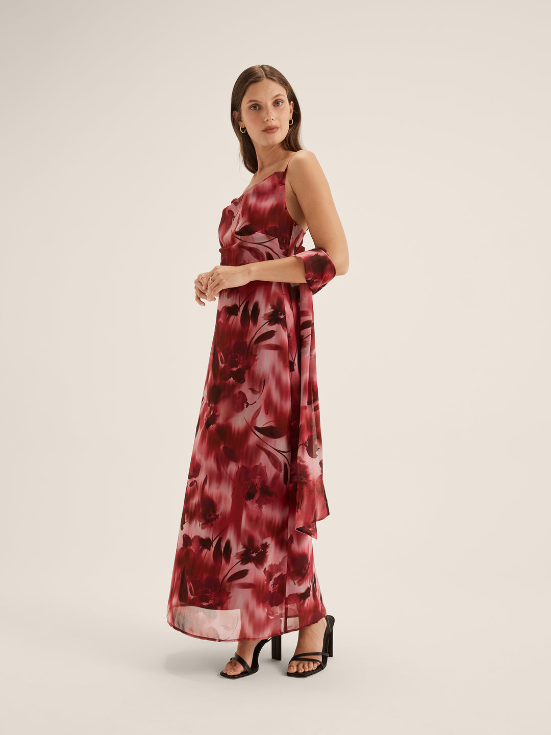 Petaline Cowl Neck Dress