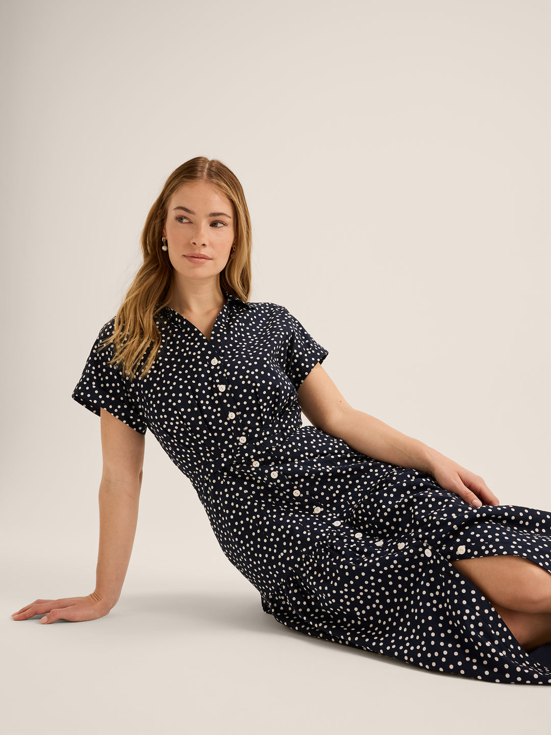 Ditzy Dot Shirtdress
