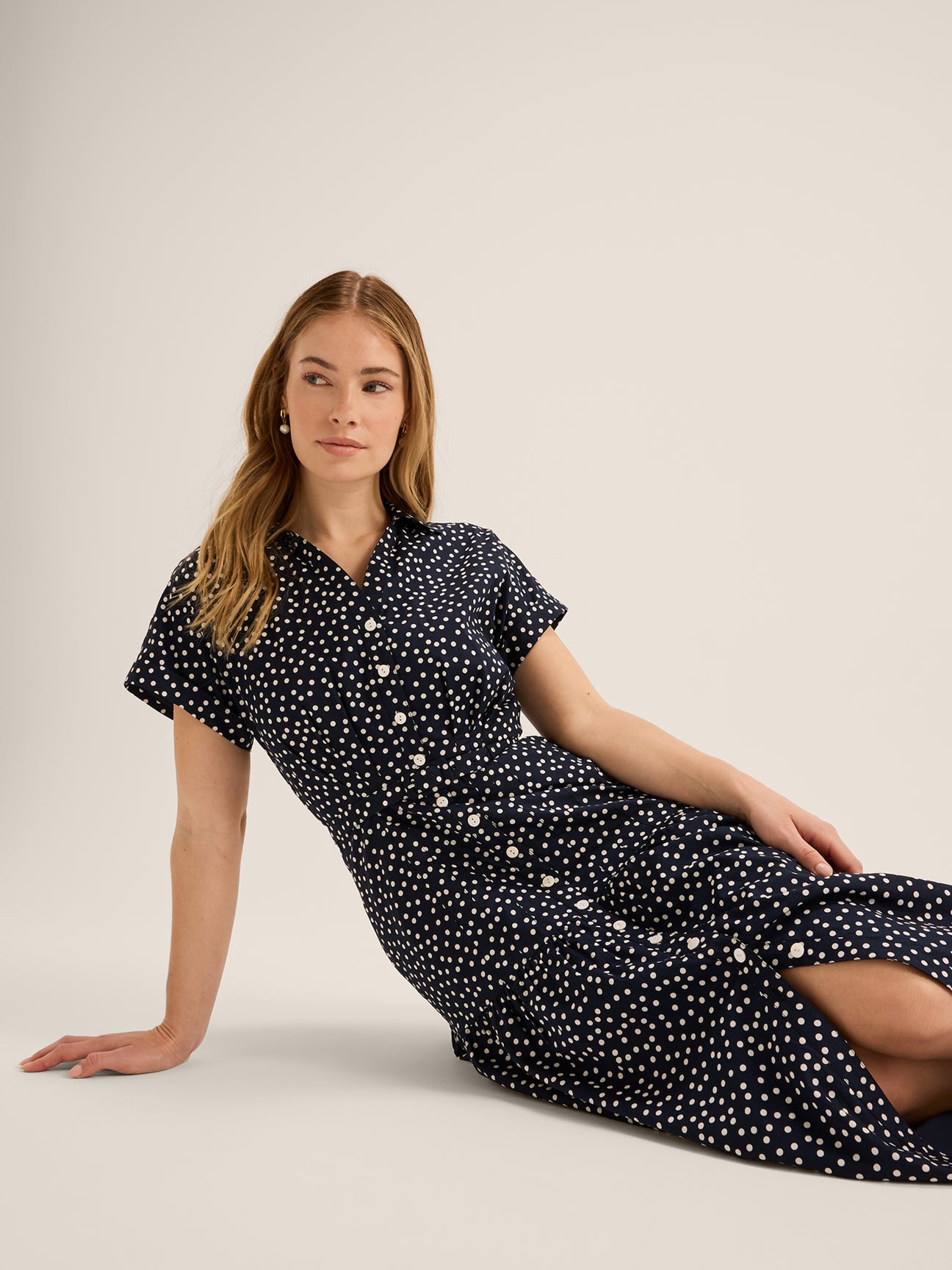 Ditzy Dot Shirtdress