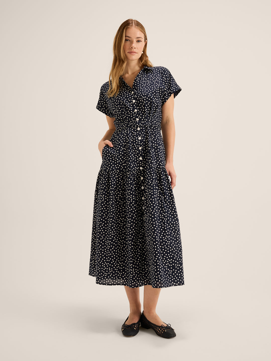 Ditzy Dot Shirtdress